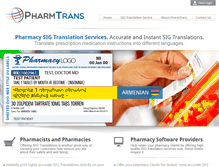 Tablet Screenshot of pharmtrans.com